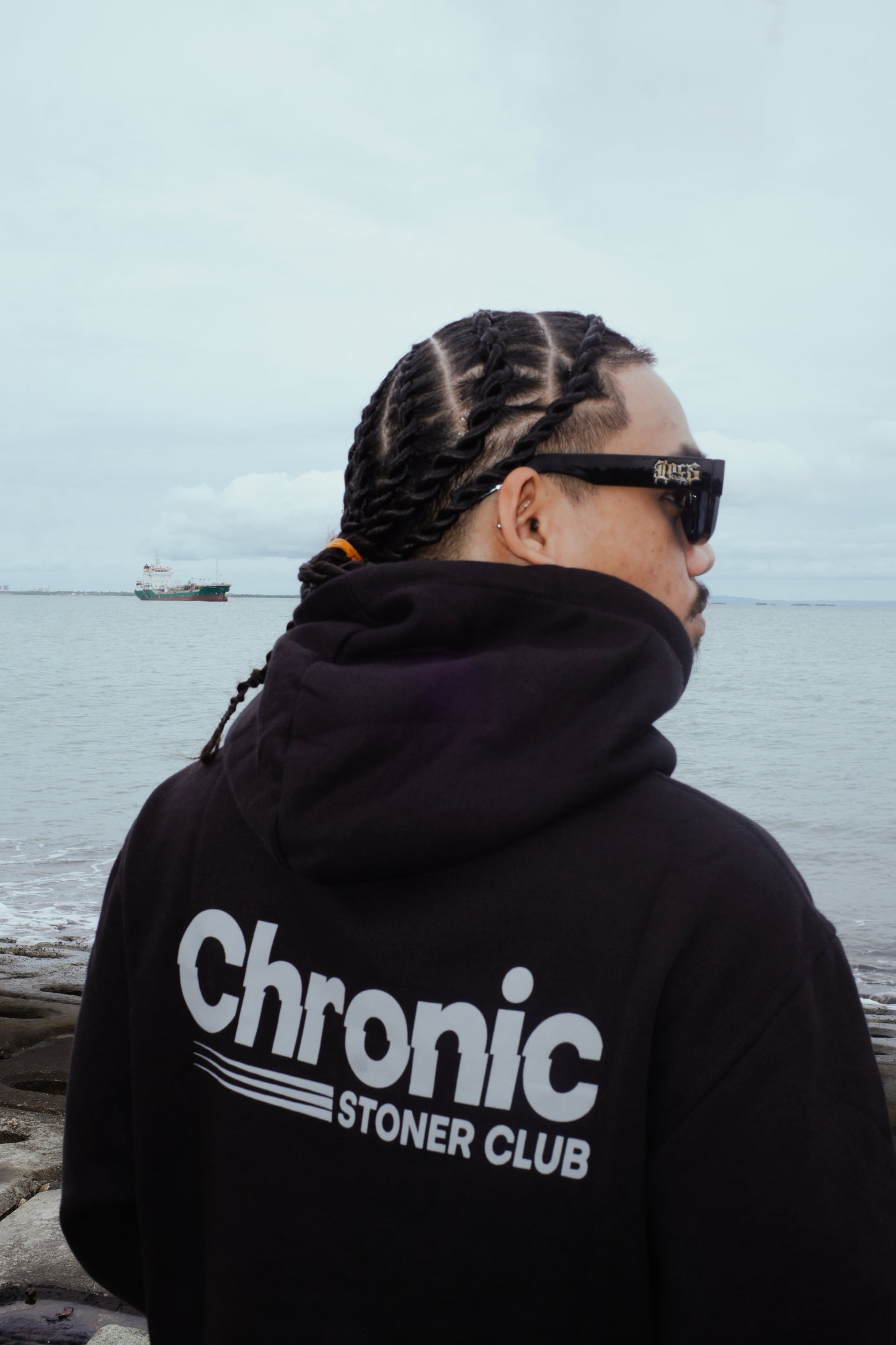CHRONIC "VNTG" BLACK PULLOVER HOODIE