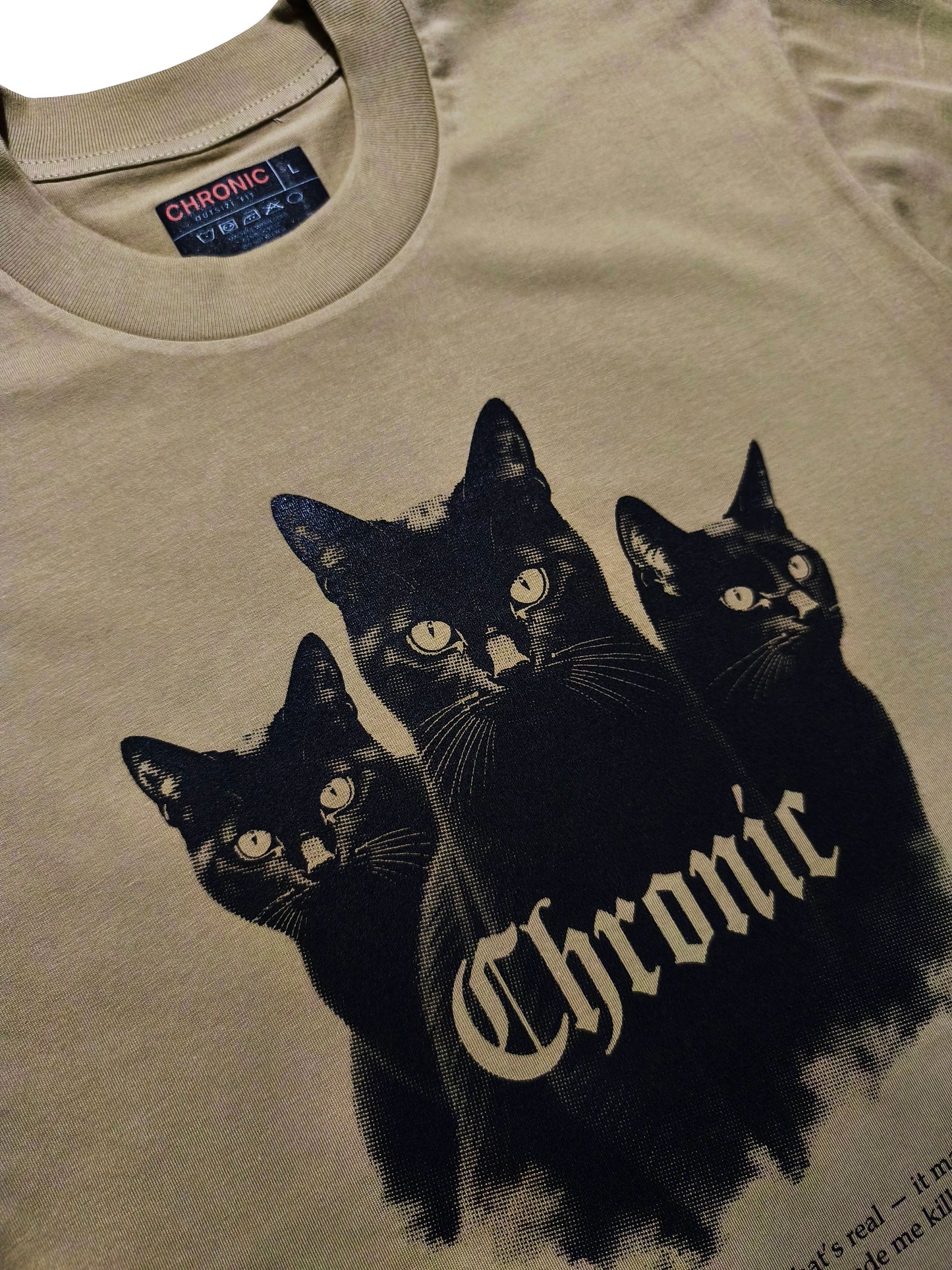 CHRONIC "NOLUCK" KHAKI T-SHIRT