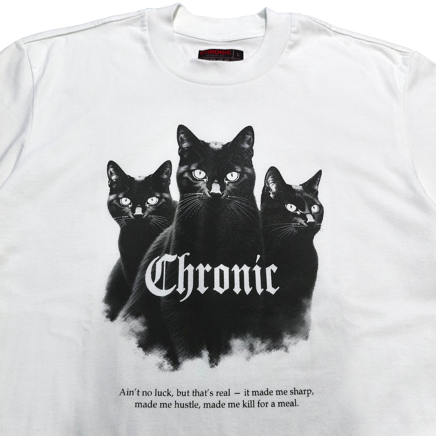 CHRONIC "NOLUCK" WHITE T-SHIRT