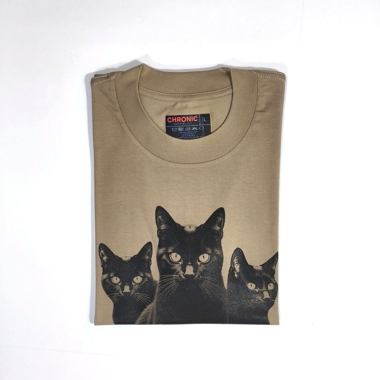 CHRONIC "NOLUCK" KHAKI T-SHIRT
