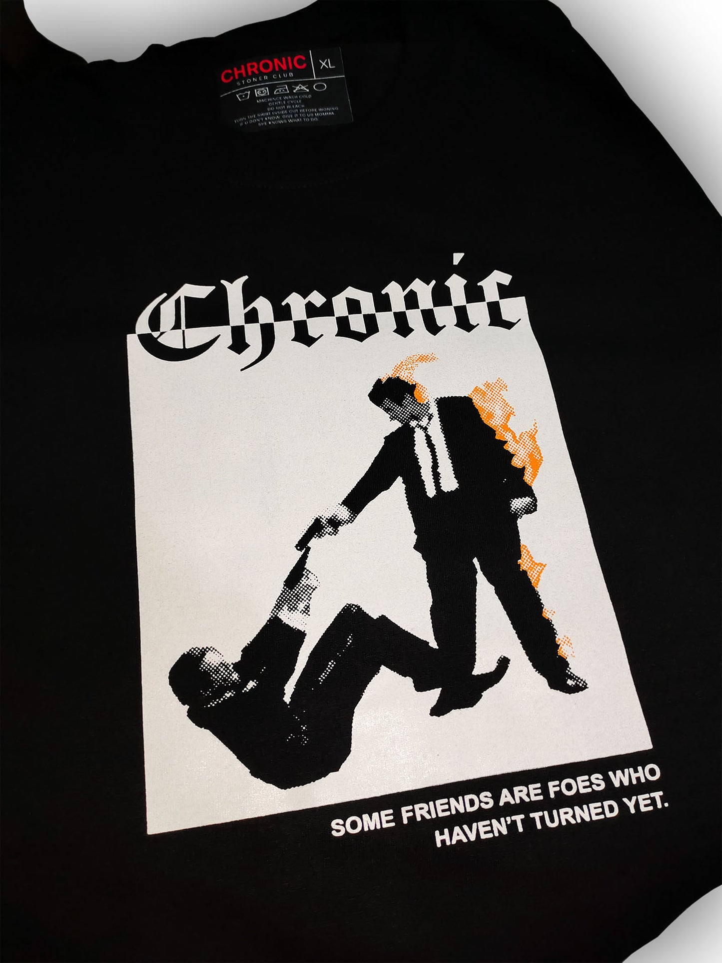 CHRONIC "FOES" BLACK T-SHIRT