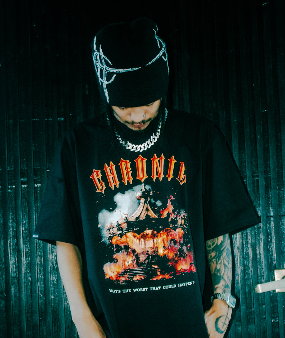 CHRONIC "CAROUSEL" BLACK T-SHIRT