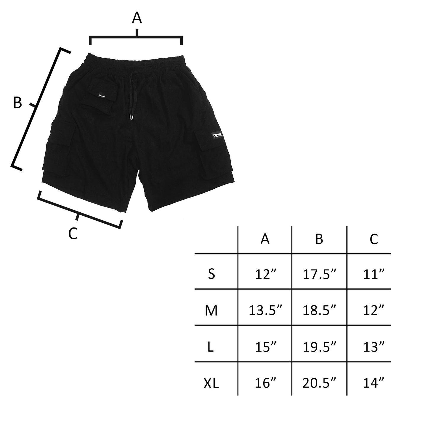 CHRONIC SEVEN POCKETS CARGO SHORTS