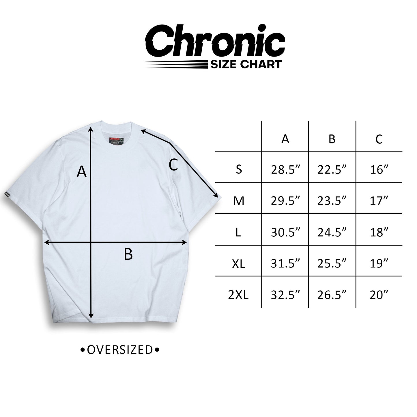 CHRONIC "CHROME" BLACK T-SHIRT