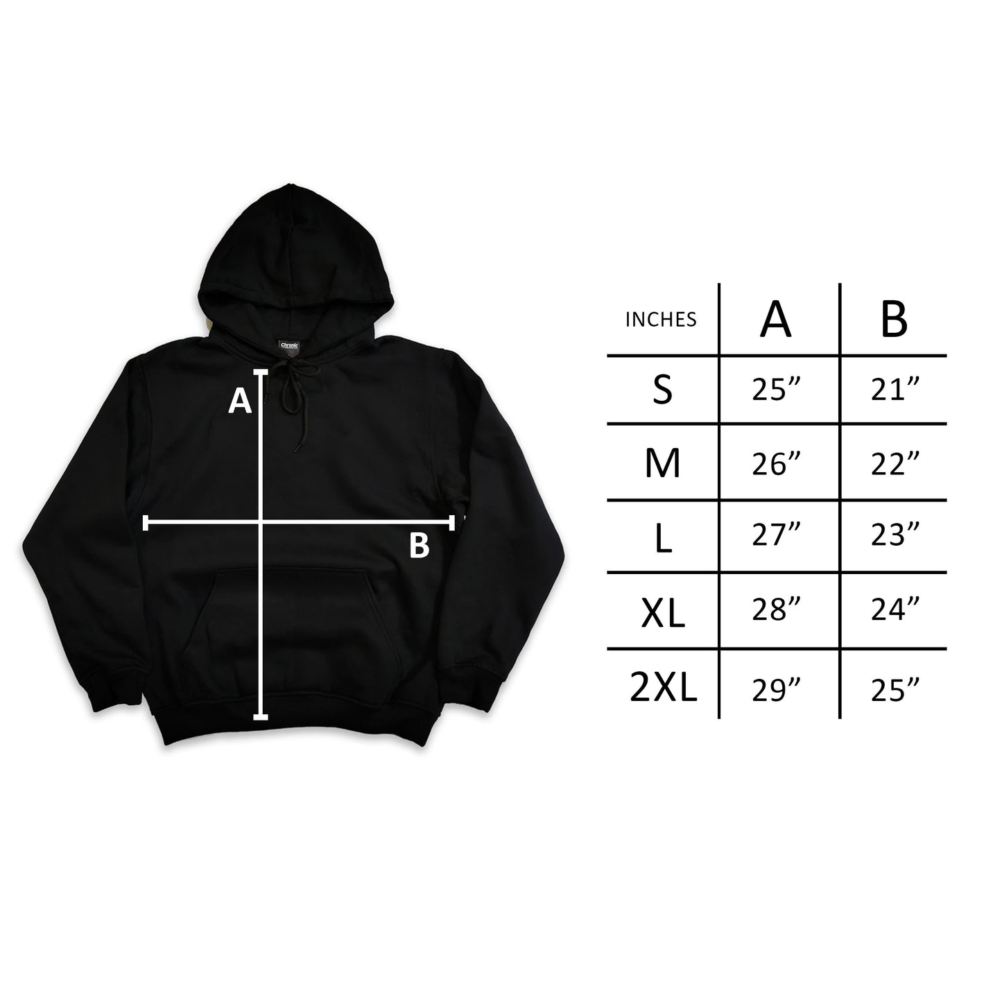 CHRONIC "VNTG-GRAY-PRINT" WHITE PULLOVER HOODIE