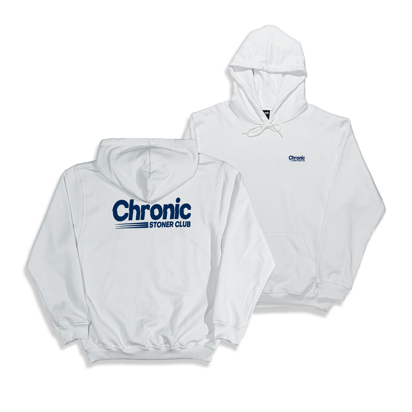 CHRONIC "VNTG-BLUE-PRINT" WHITE PULLOVER HOODIE